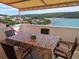 Kampor, Terrace in the apartment, with a sea view and WiFi.