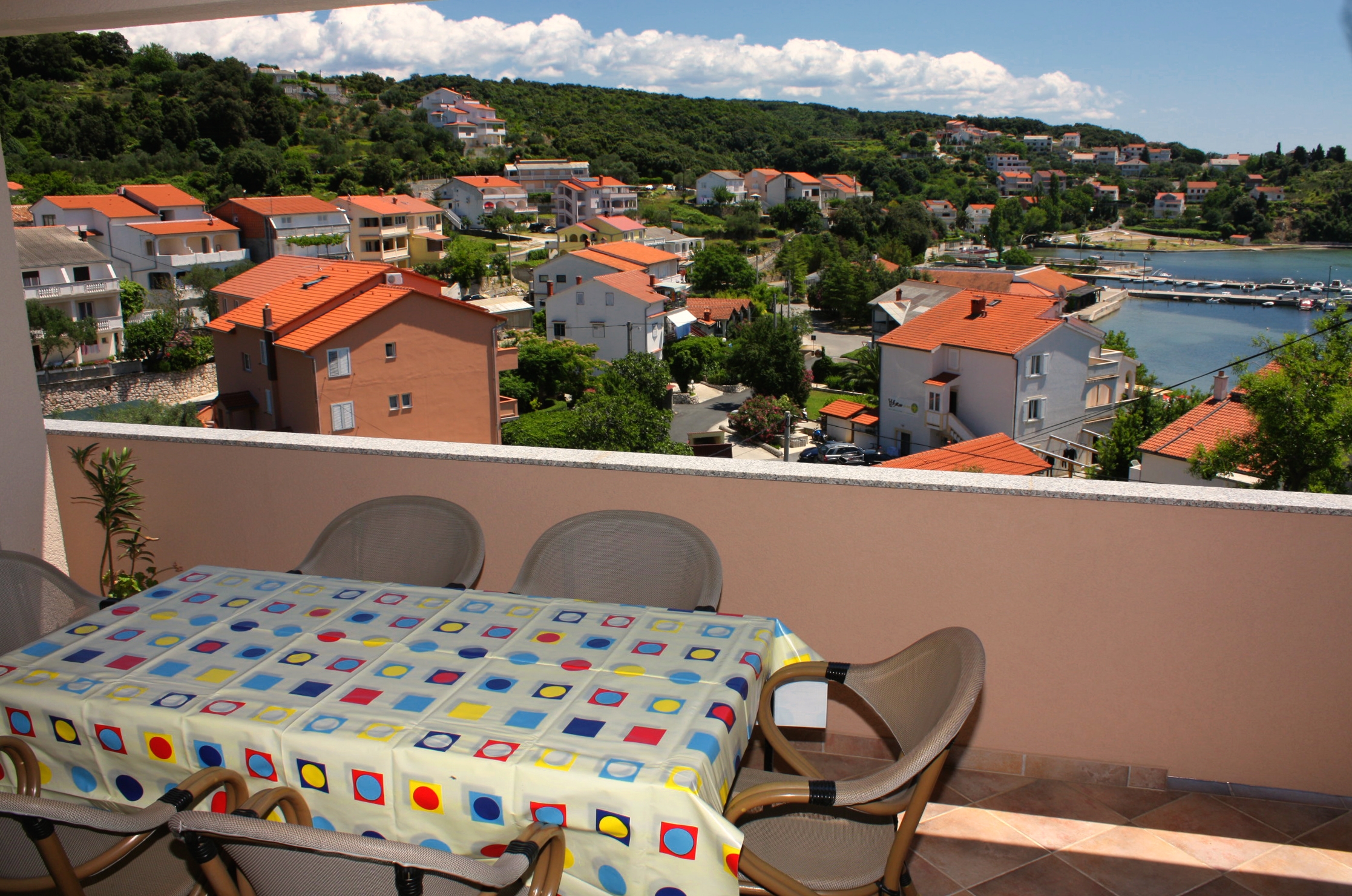 Three bedroom apartment with terrace and sea view Kampor, Rab  A-a