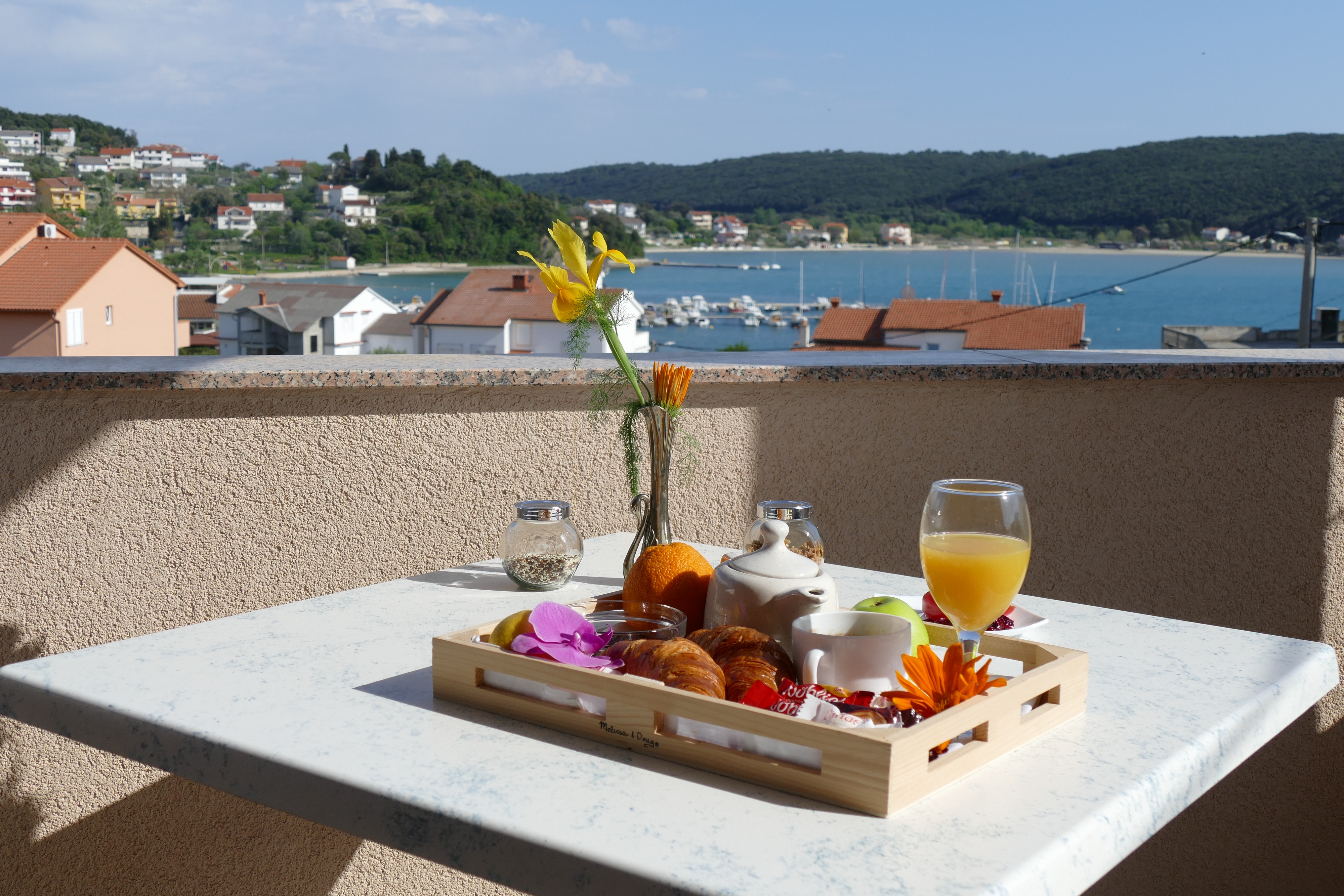 Studio flat with terrace and sea view Kampor, Rab  AS-c