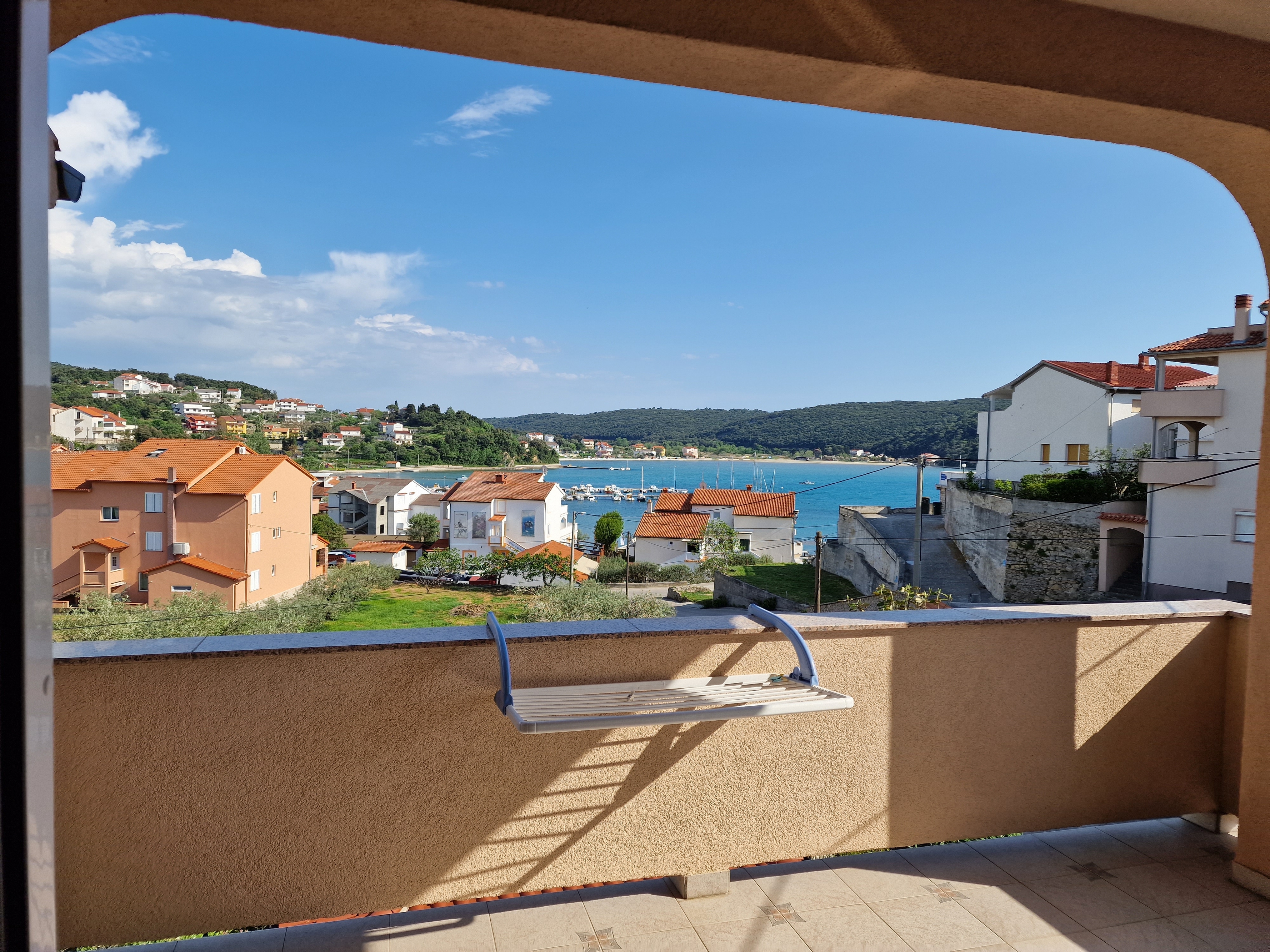 Studio flat with terrace and sea view Kampor, Rab  AS-c