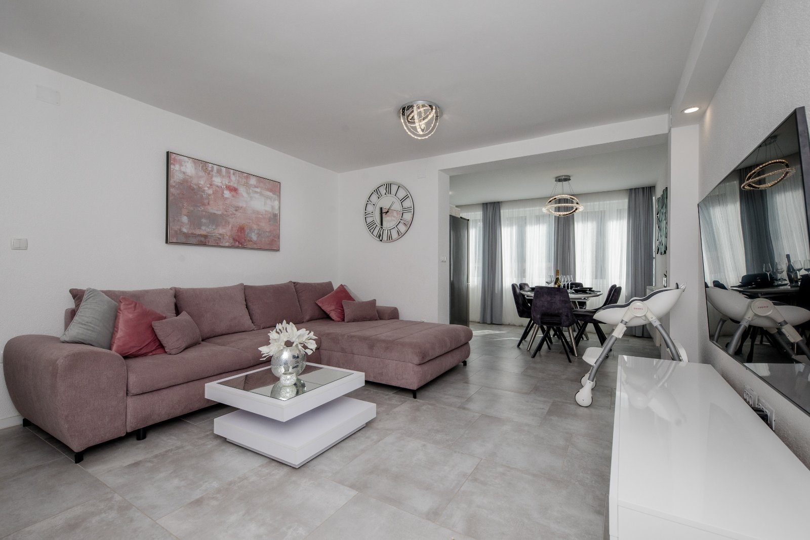 Two bedroom apartment with balcony and sea view Banjol, Rab (A-5041-d)