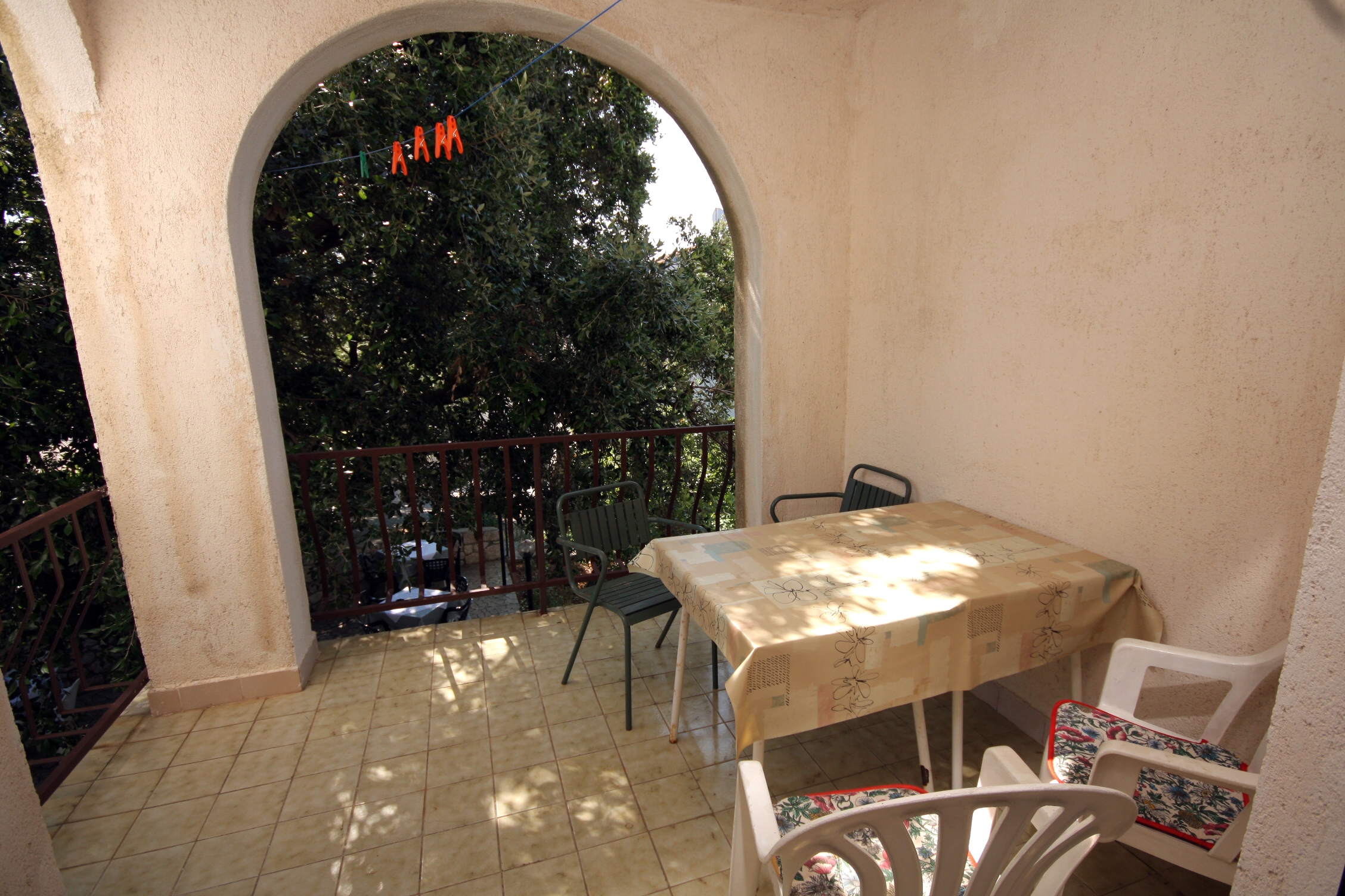 Two bedroom apartment with terrace and sea view Suha Punta, Rab  A-a
