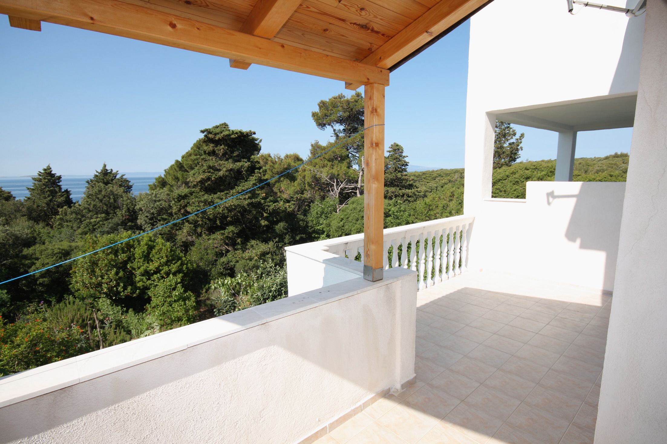 Two bedroom apartment with terrace and sea view Suha Punta, Rab  A-a
