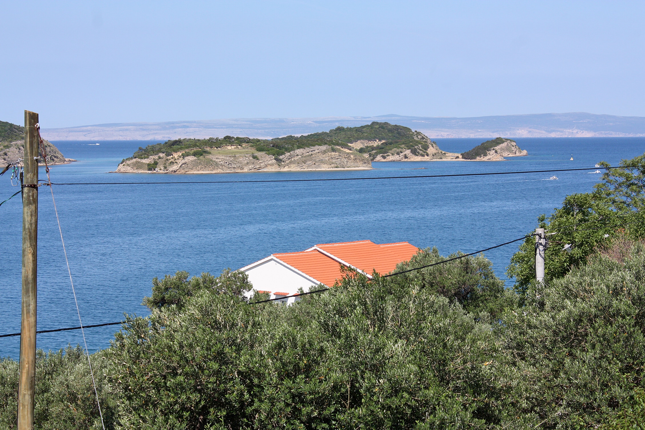 One bedroom apartment with terrace and sea view Supetarska Draga - Gornja, Rab  A-b
