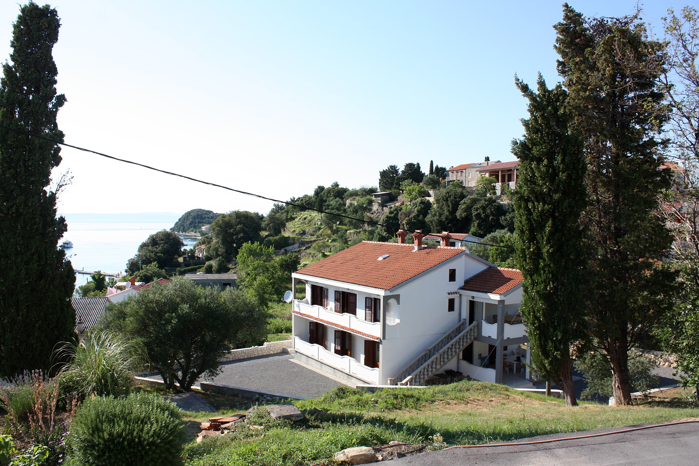 Two bedroom apartment with terrace and sea view Kampor, Rab  A-a