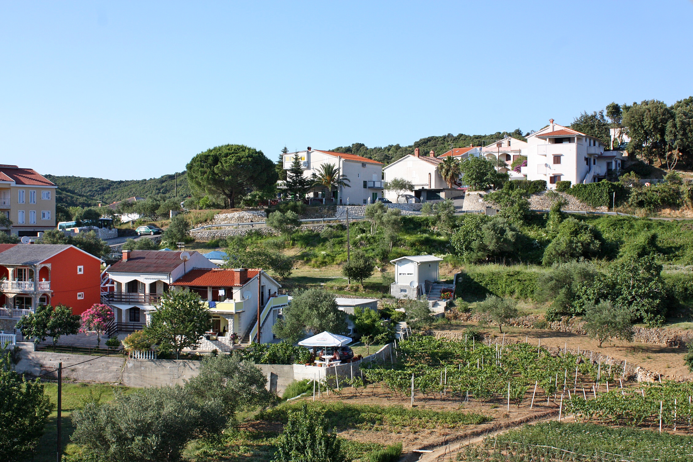 Two bedroom apartment with terrace and sea view Kampor, Rab  A-a