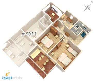 Plan Brist, Plan in the apartment, dopusteni kucni ljubimci i WIFI.