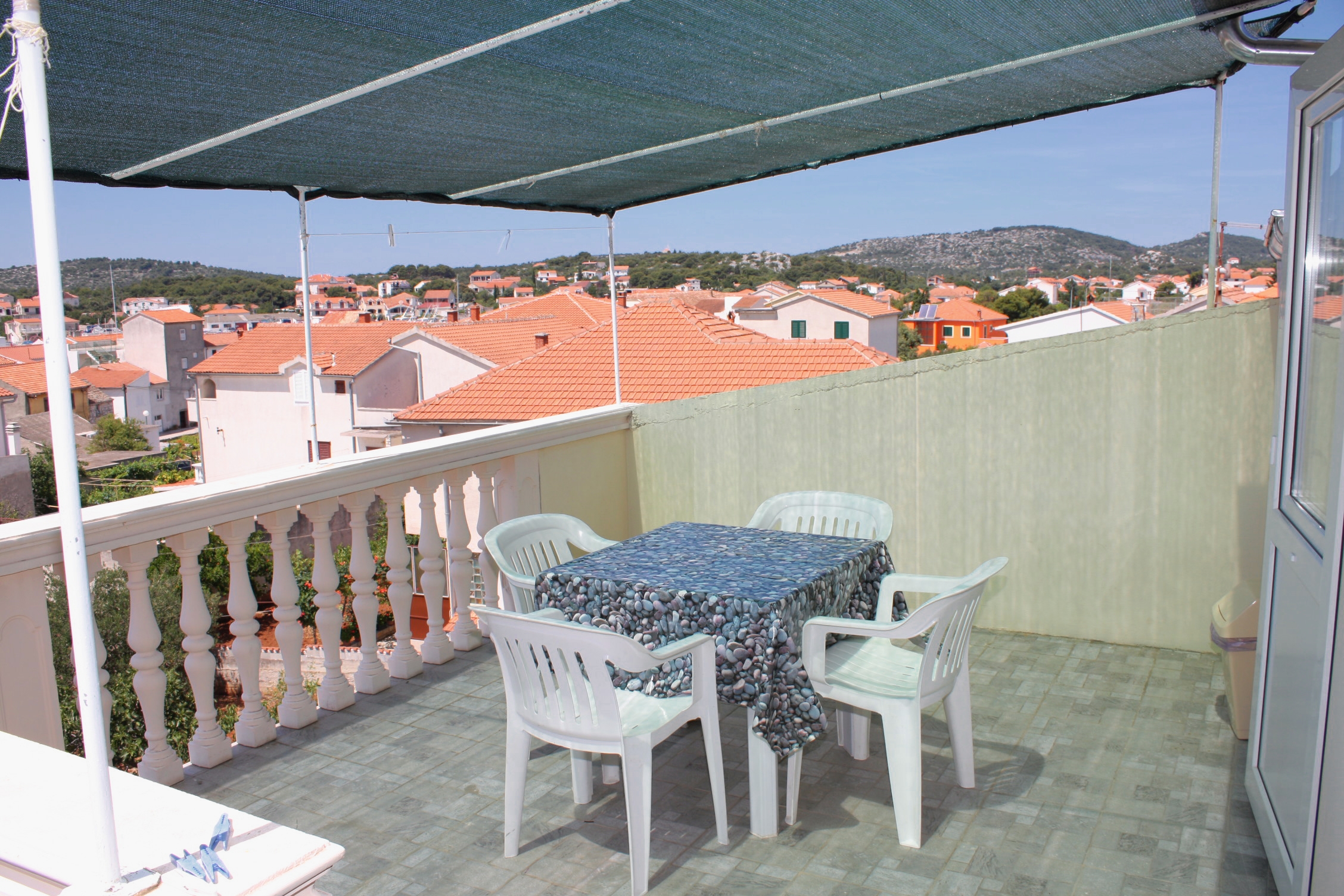 One bedroom apartment with terrace and sea view Jezera, Murter  A-a