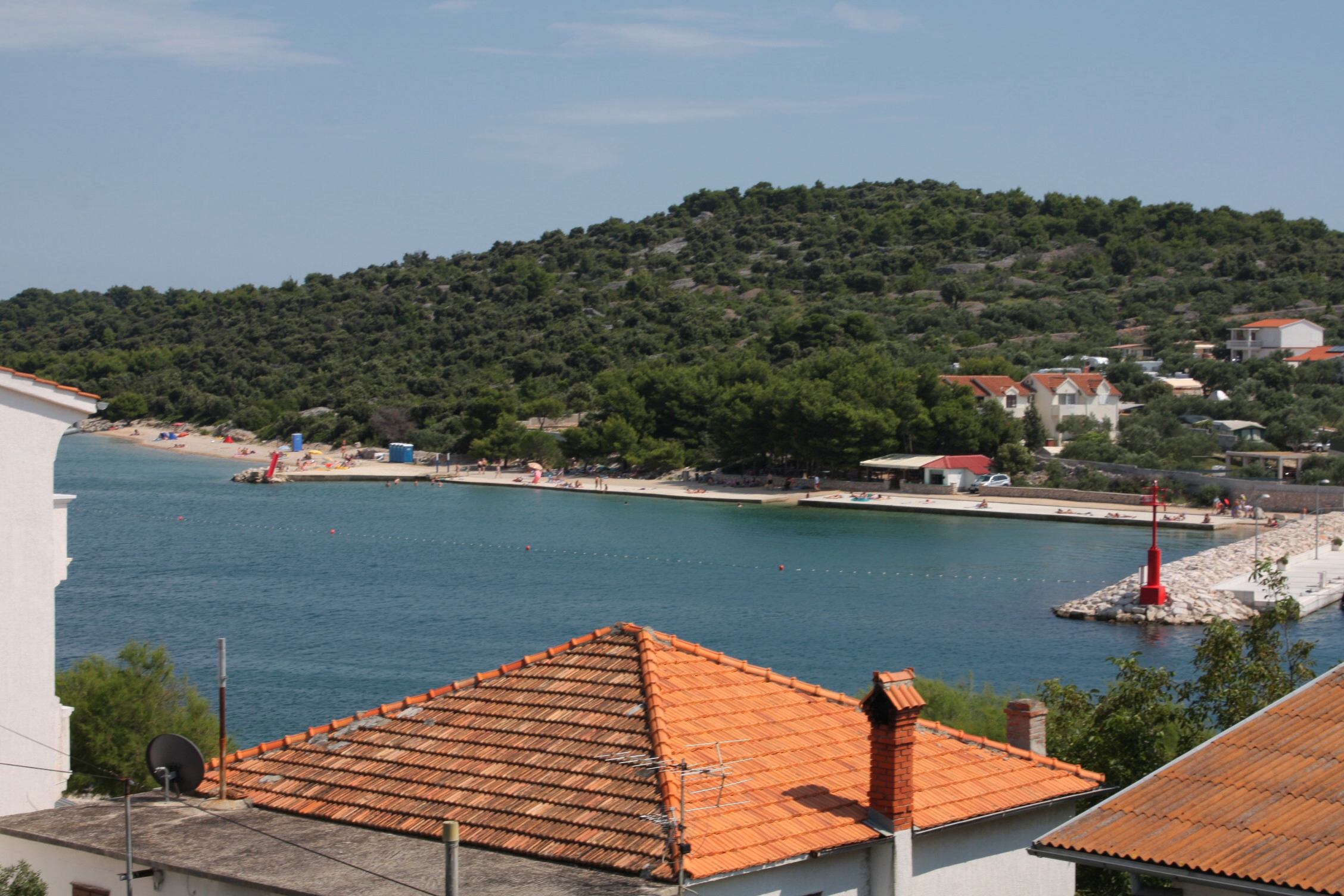 Two bedroom apartment with terrace and sea view Jezera, Murter  A-b