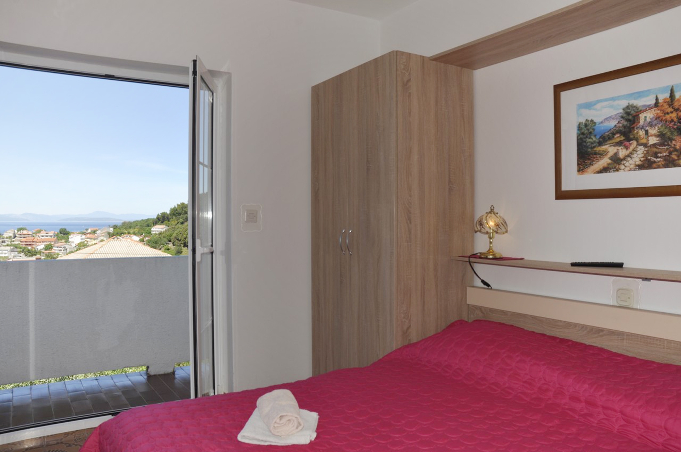Room with balcony and sea view Kampor, Rab (S-5064-a)