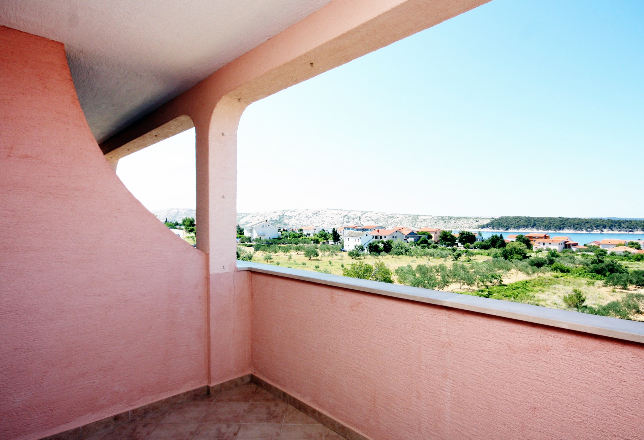 Two bedroom apartment with terrace and sea view Barbat, Rab  A-a