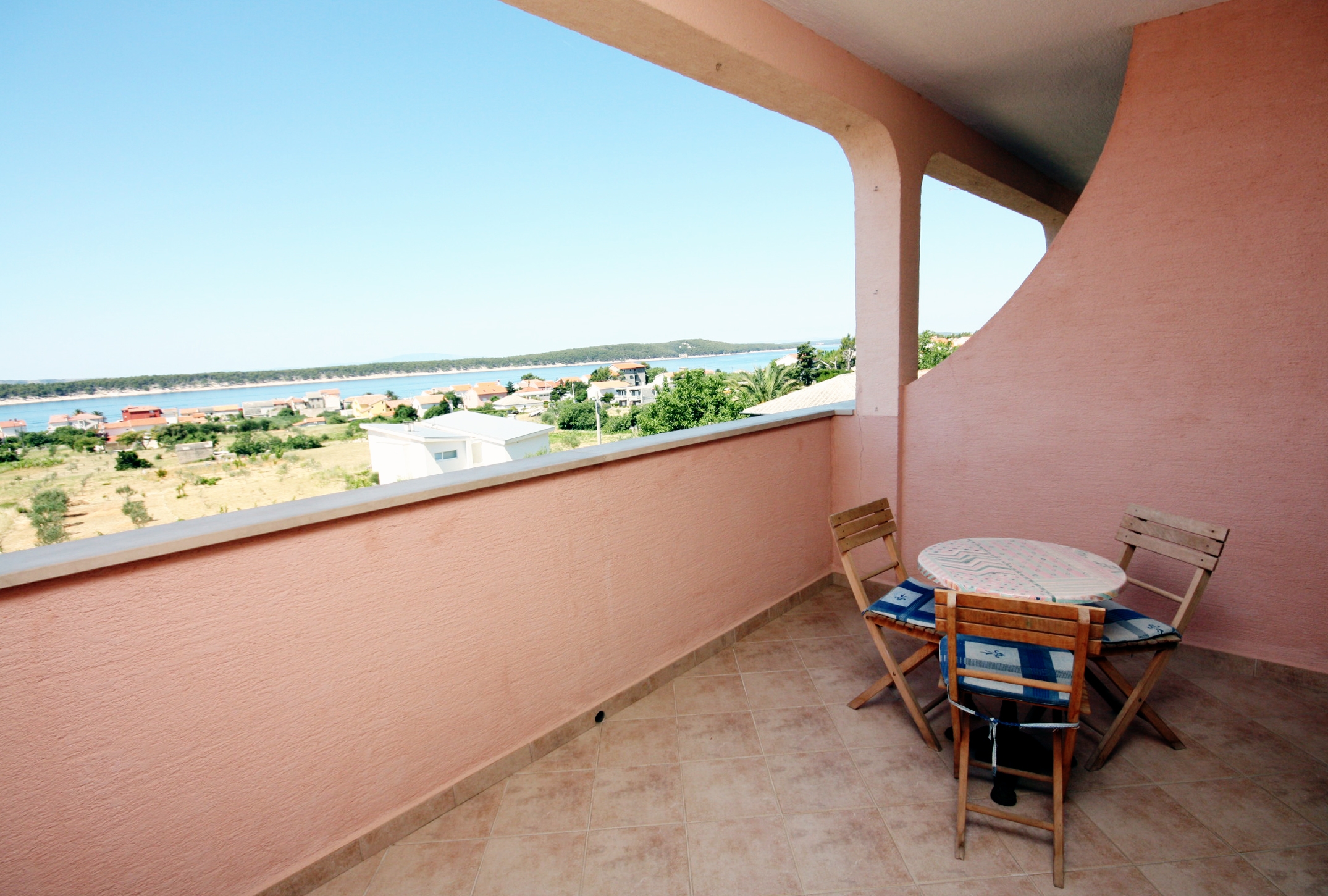 Two bedroom apartment with terrace and sea view Barbat, Rab  A-a