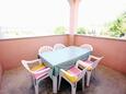 Barbat, Terrasse commune dans l’hébergement en type room, avec la vue sur la mer, animaux acceptés et WiFi.