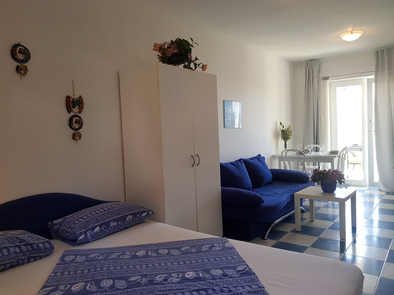 Studio flat with terrace Banjol, Rab  AS-a