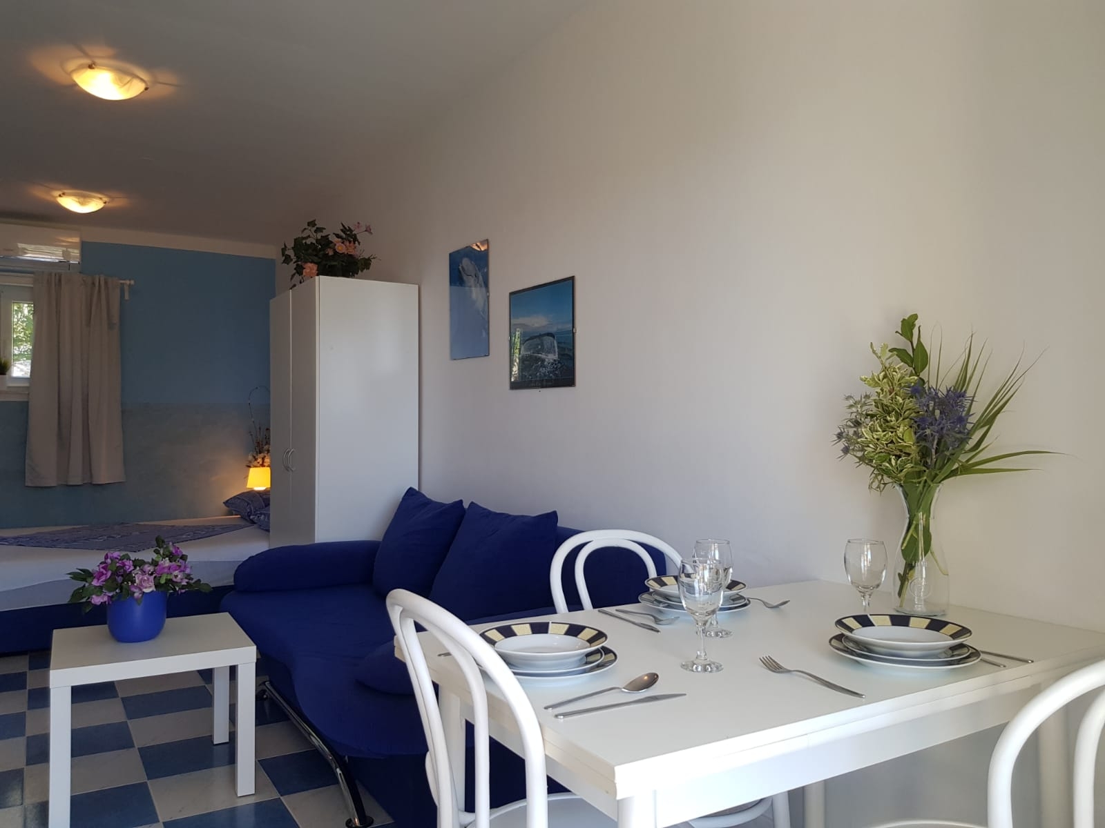 Studio flat with terrace Banjol, Rab  AS-a