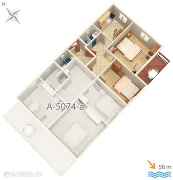 Plan Jezera, Plan in the apartment, dopusteni kucni ljubimci i WIFI.