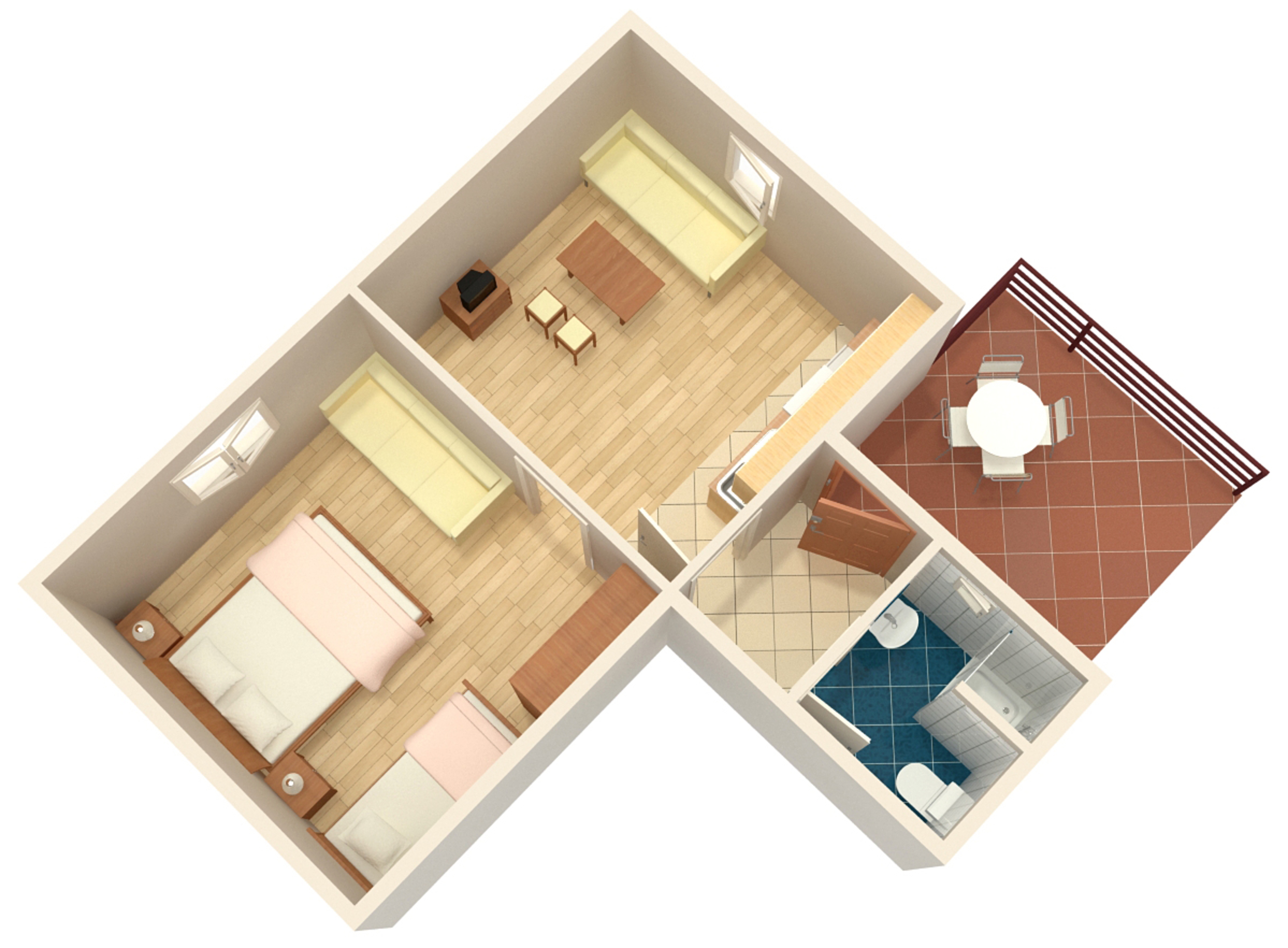 One bedroom apartment with terrace Murter  A-c