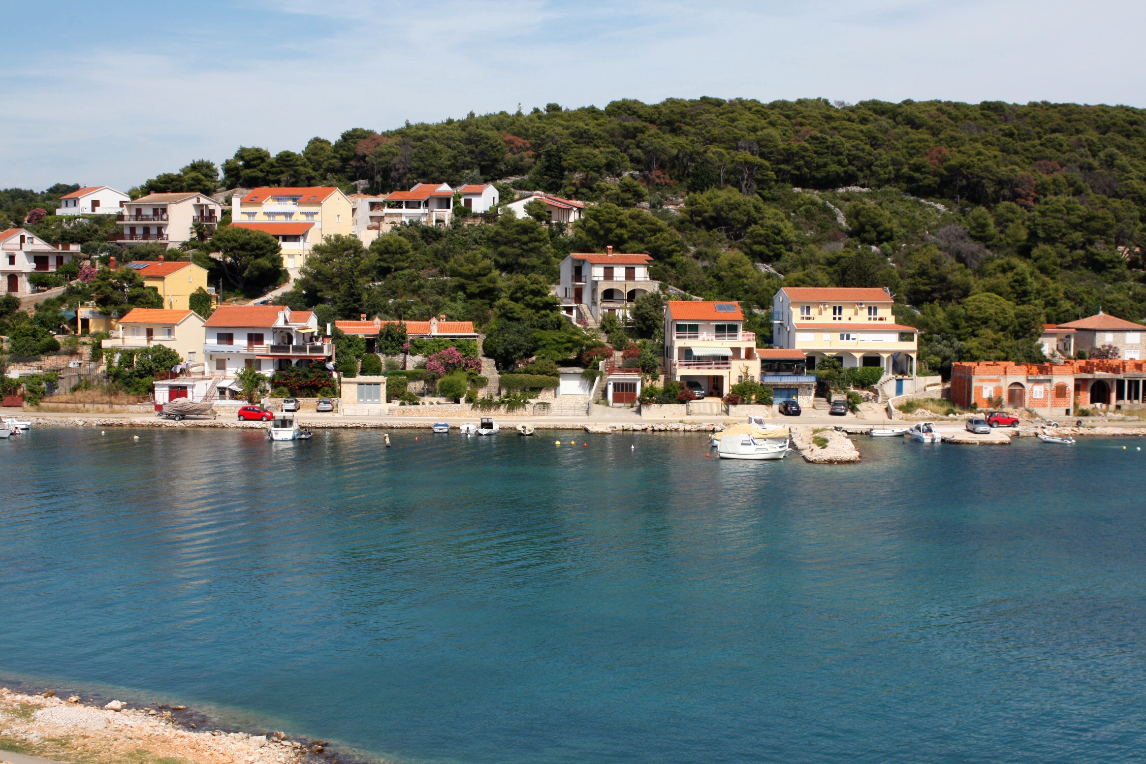 One bedroom apartment with terrace and sea view Tisno, Murter  A-c