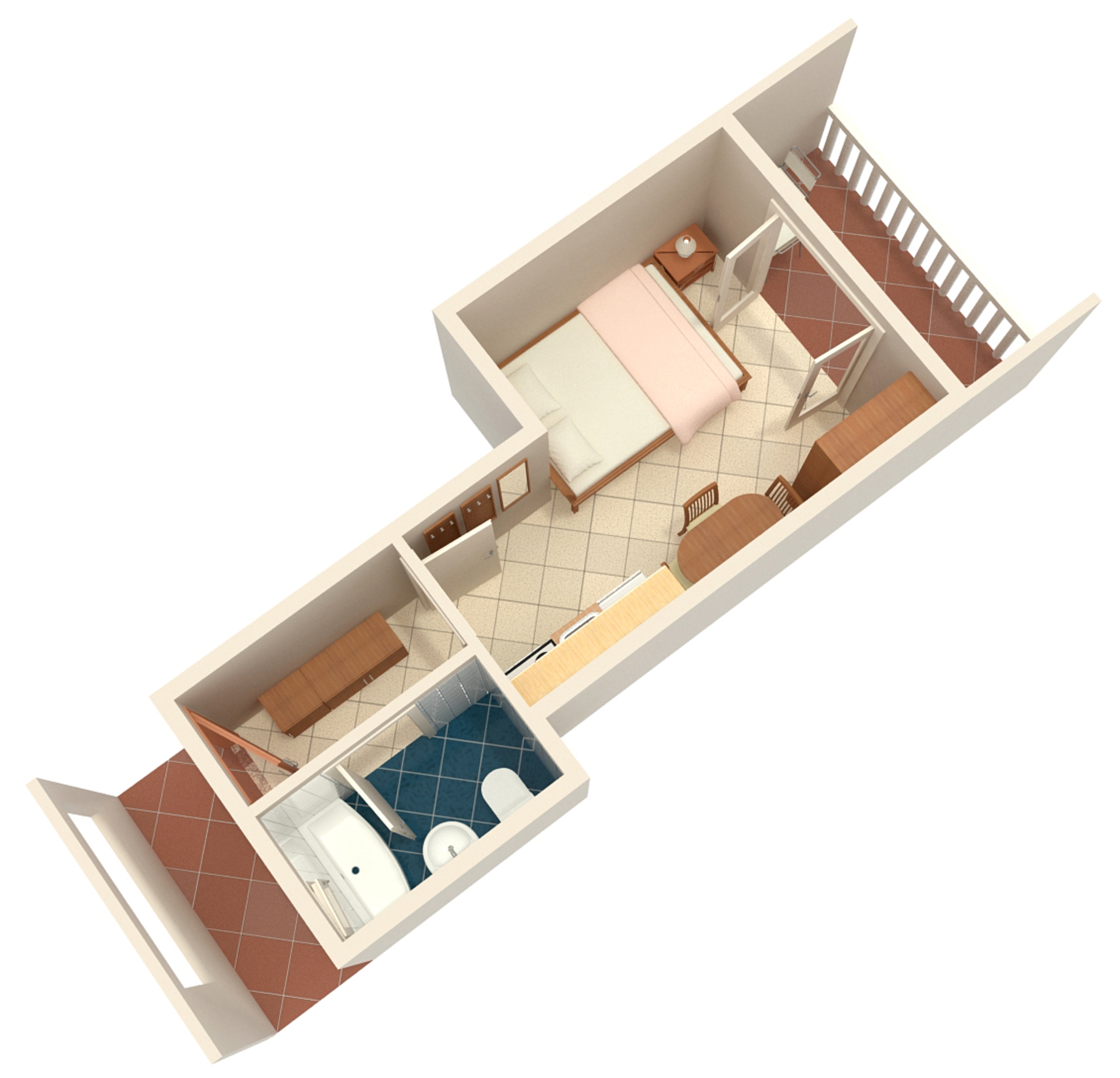 Studio flat with balcony and sea view Tisno, Murter  AS-a