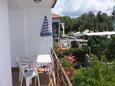 Tisno, Balcony in the studio-apartment, (pet friendly) and WiFi.