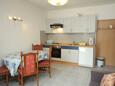 Kuchyně Tisno, Kuchyně v ubytování typu studio-apartment, domácí mazlíčci povoleni a WiFi.