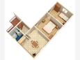 Jezera, Plan in the apartment, (pet friendly).
