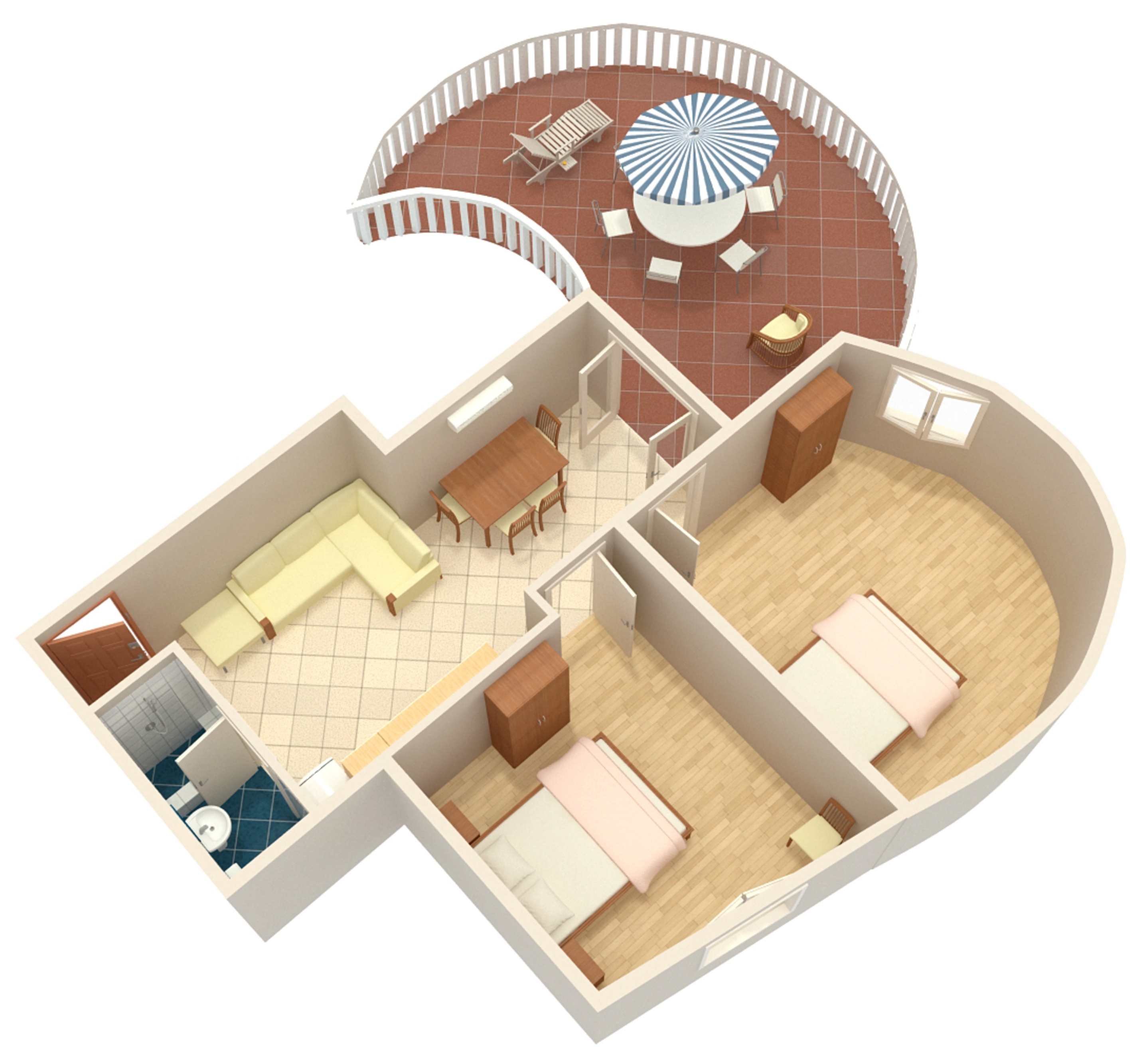 Two bedroom apartment with terrace Jezera, Murter  A-c