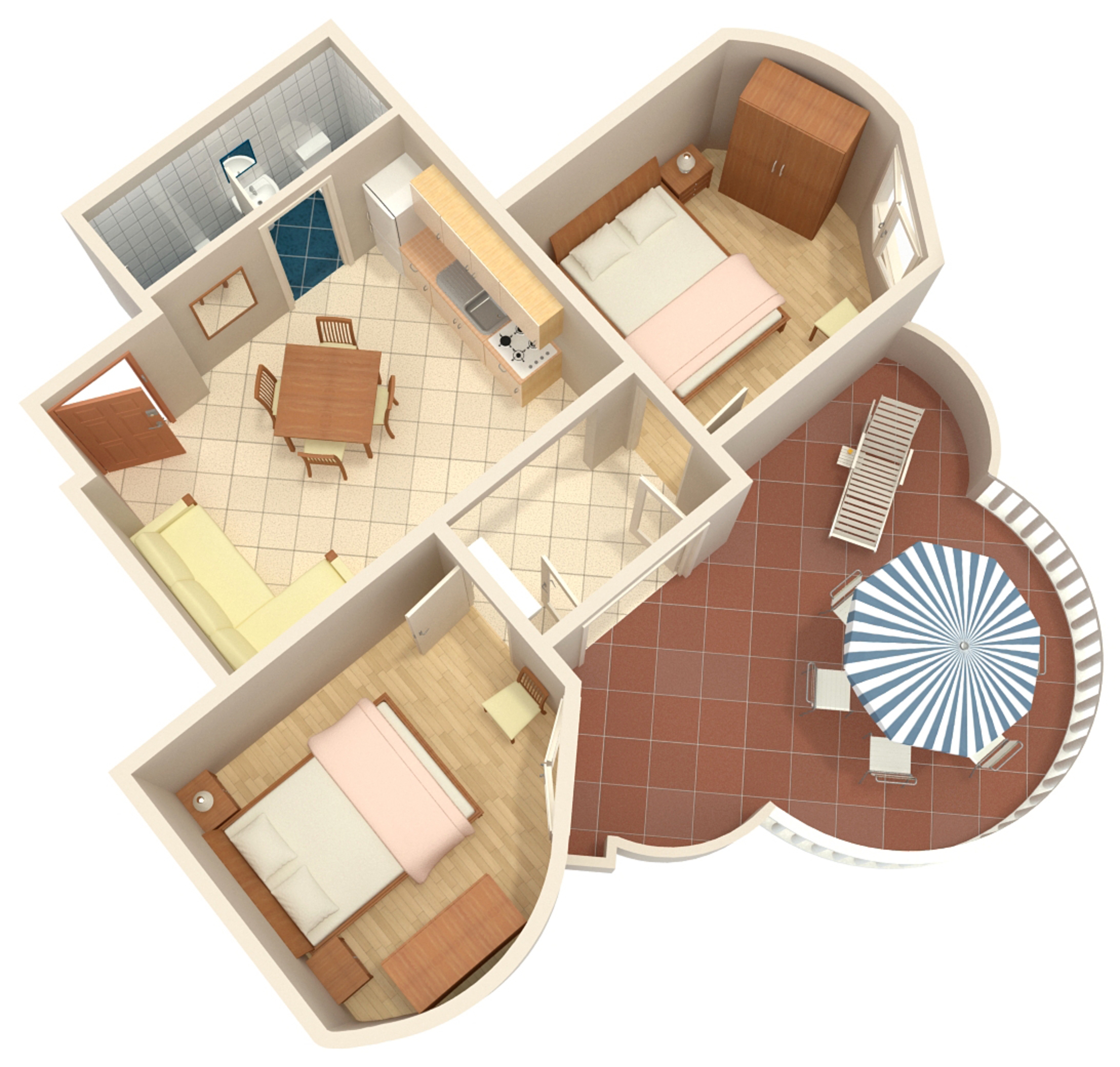 Two bedroom apartment with terrace Jezera, Murter  A-d