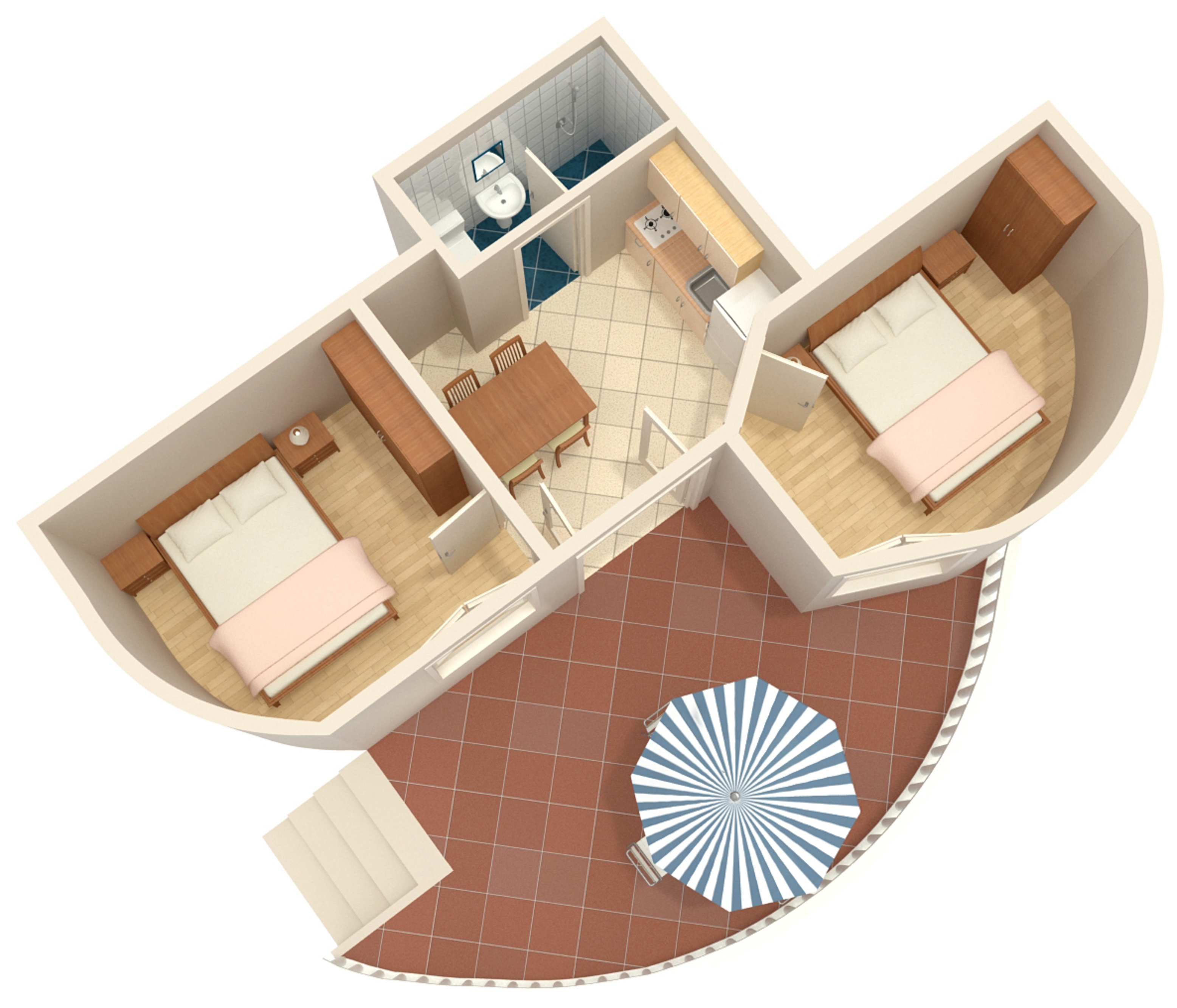 Two bedroom apartment with terrace Jezera, Murter  A-f