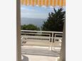 Murter, Terrace in the apartment, with a sea view, (pet friendly) and WiFi.