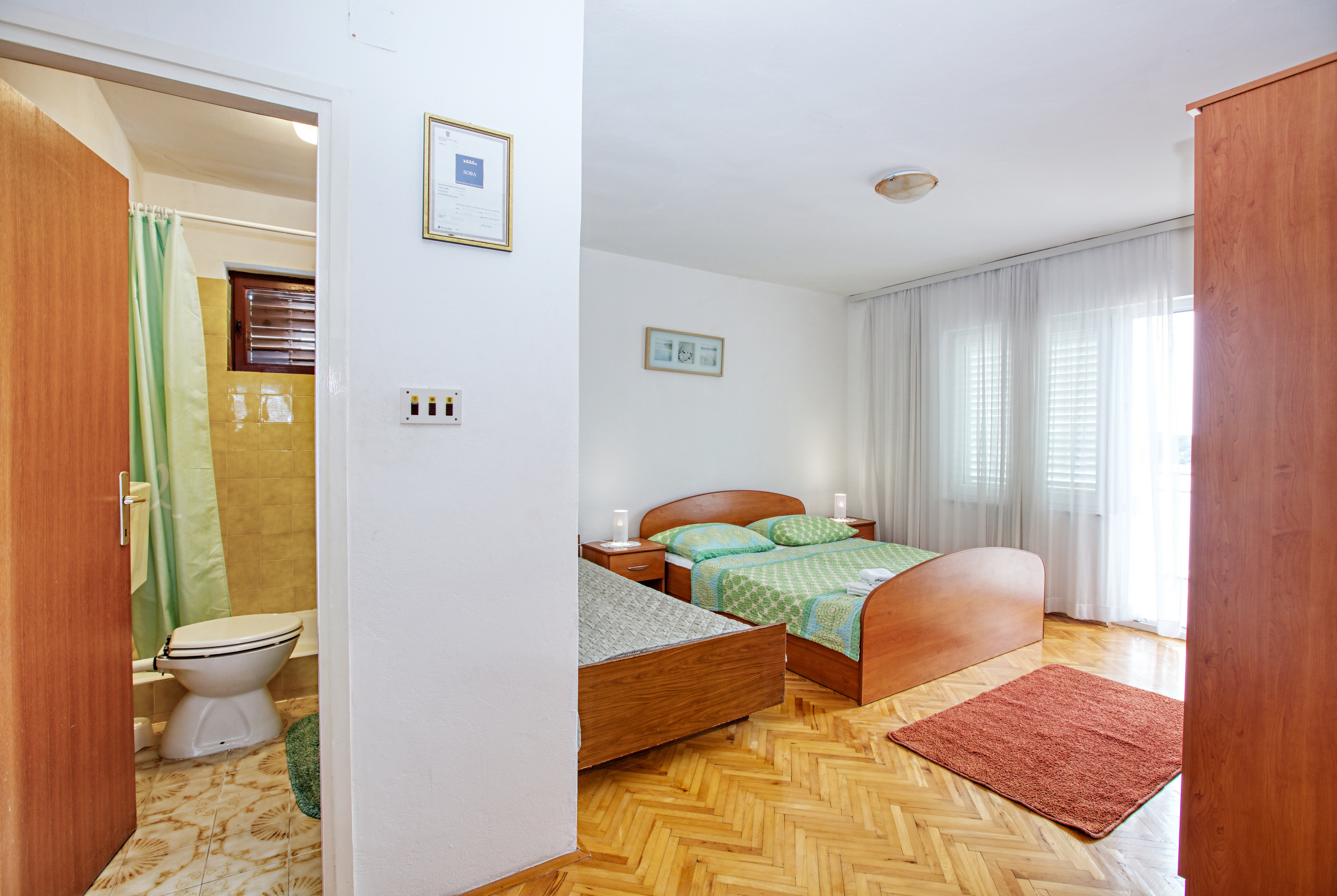 Two bedroom apartment with balcony and sea view Tisno, Murter  A-a