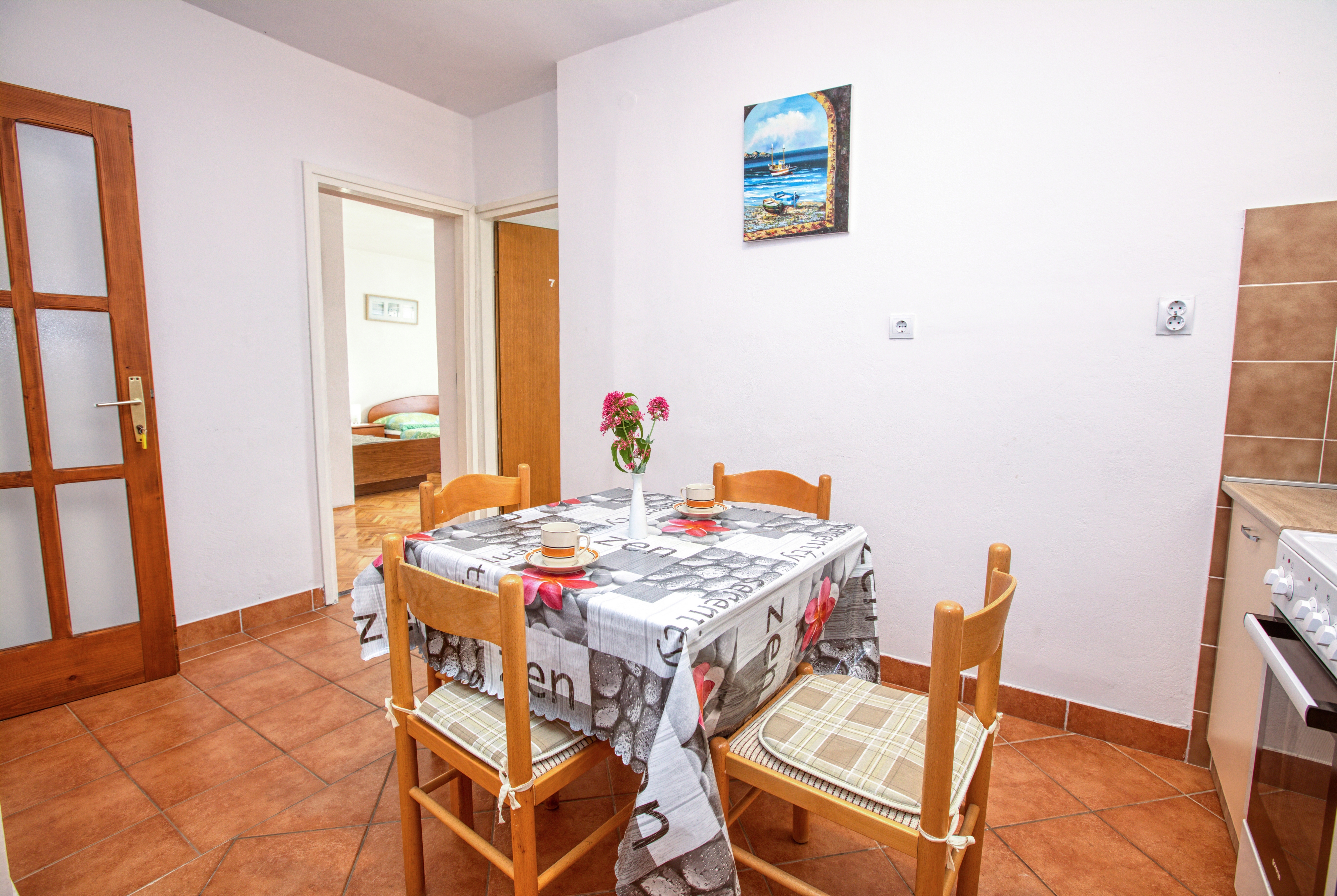 Two bedroom apartment with balcony and sea view Tisno, Murter (A-5130-a)