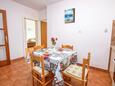 Tisno, Jídelna v ubytování typu apartment, domácí mazlíčci povoleni a WiFi.