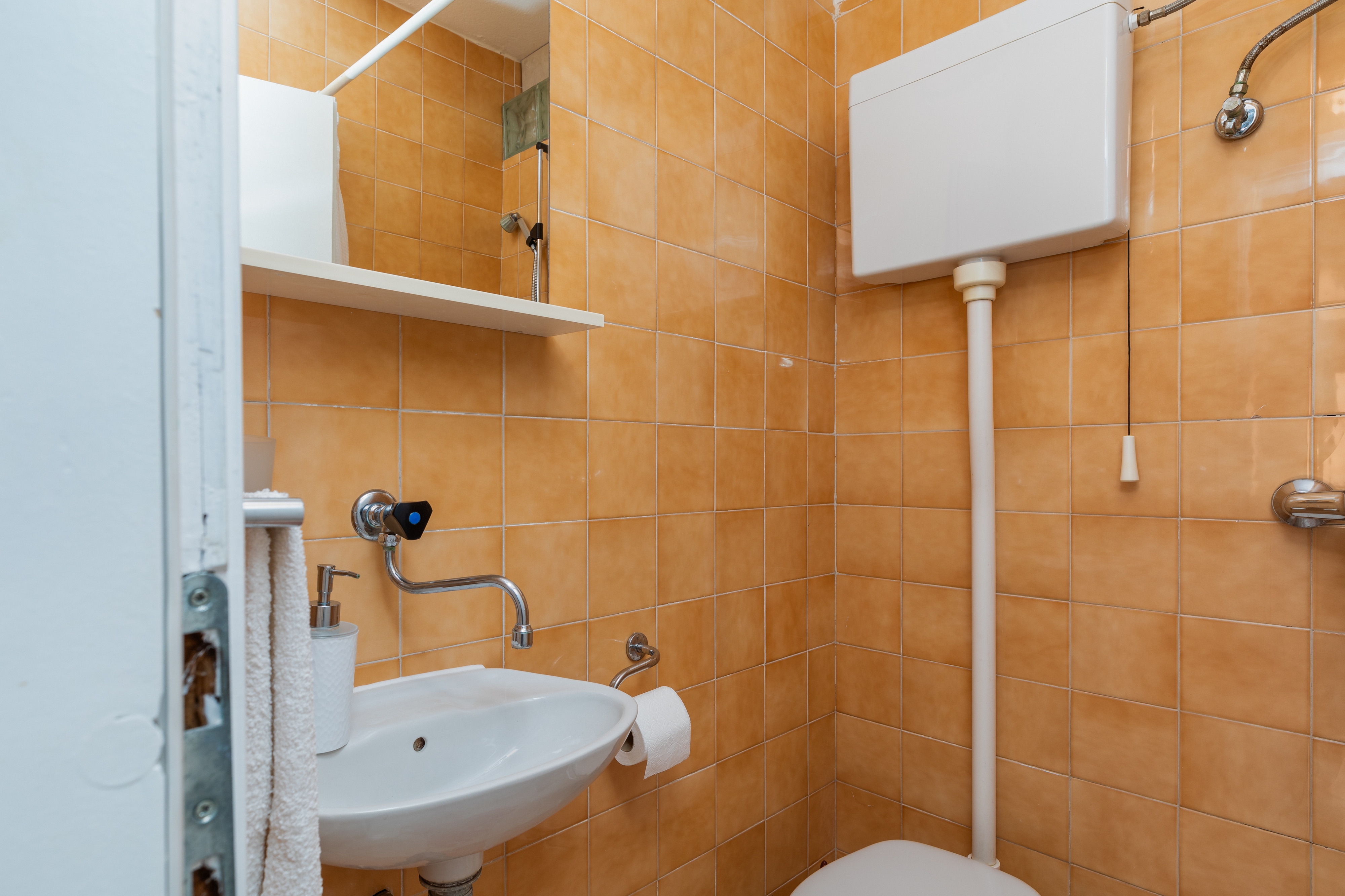 Three bedroom apartment with balcony and sea view Podaca, Makarska  A-a