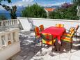 Terrace Postira, Terrace in the apartment, with a sea view and WiFi.