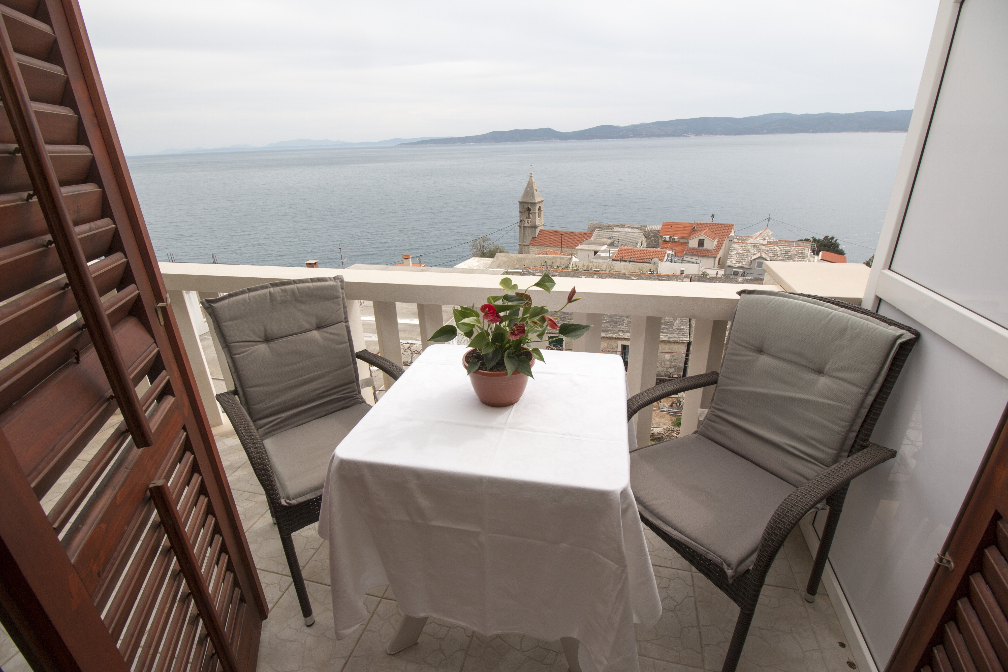 One bedroom apartment with balcony and sea view Pisak, Omiš  A-d