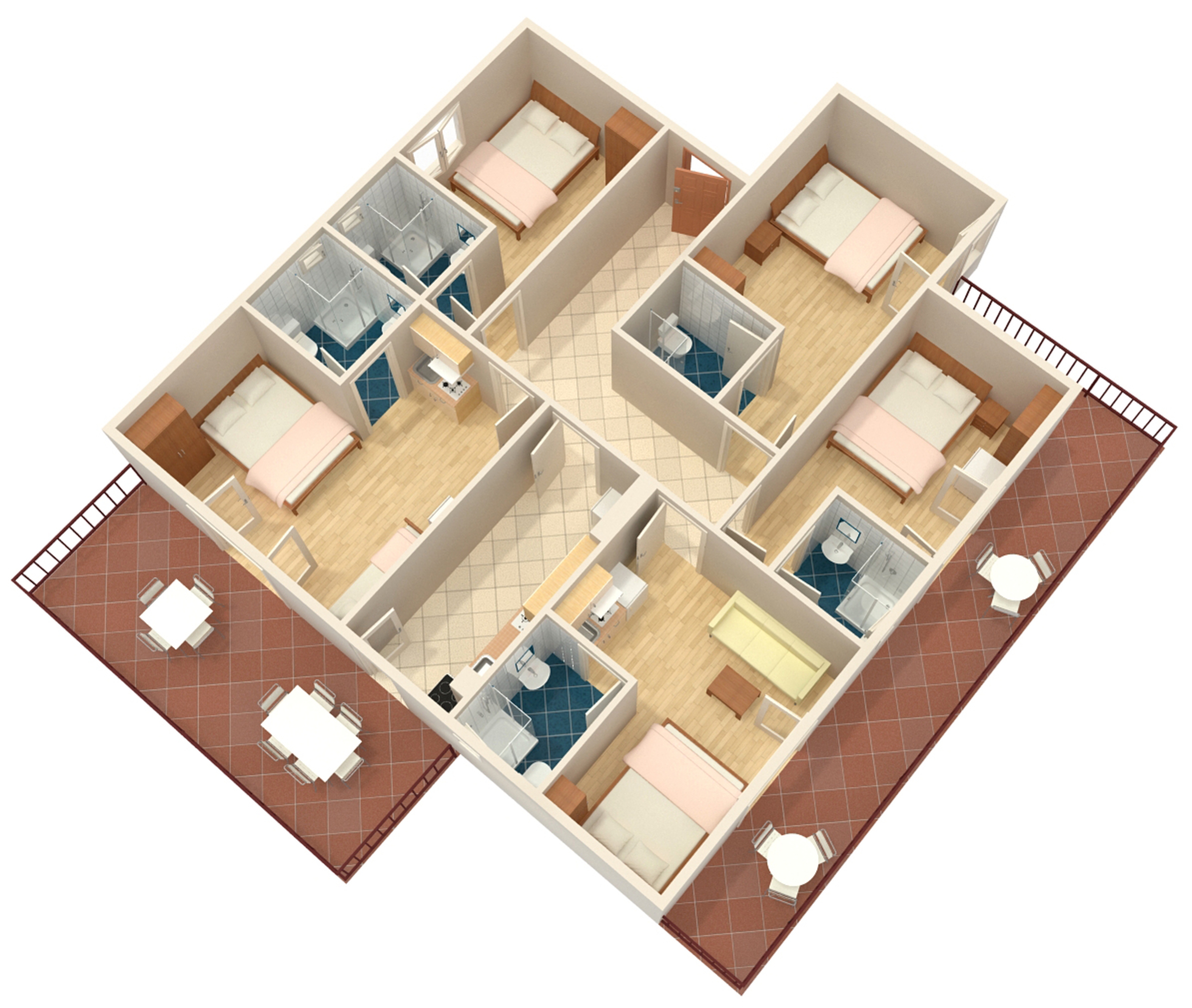 Comfortable and spacious apartment with terrace Podaca, Makarska  A-a