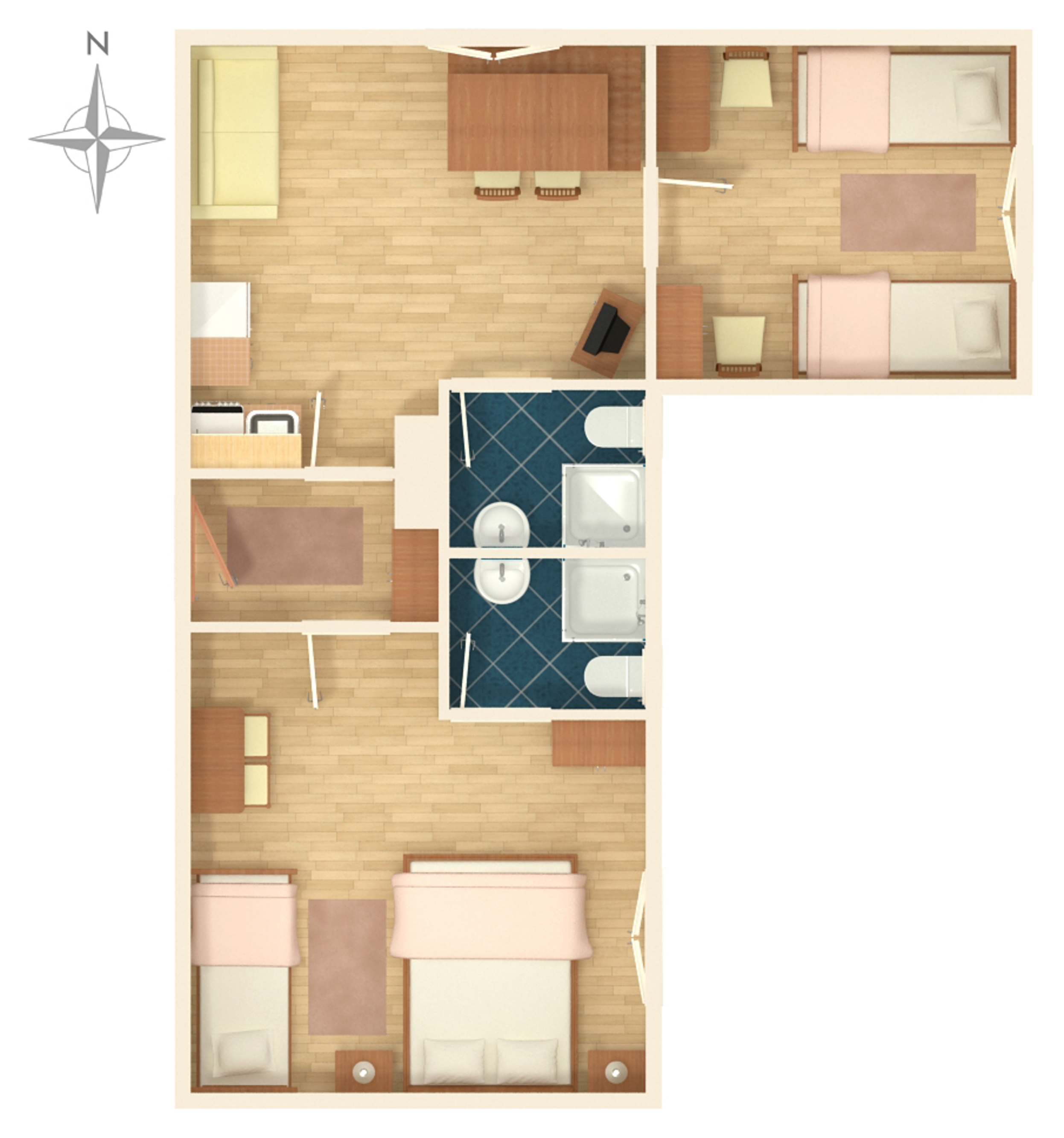 Two bedroom apartment Poljanak, Plitvice  A-a