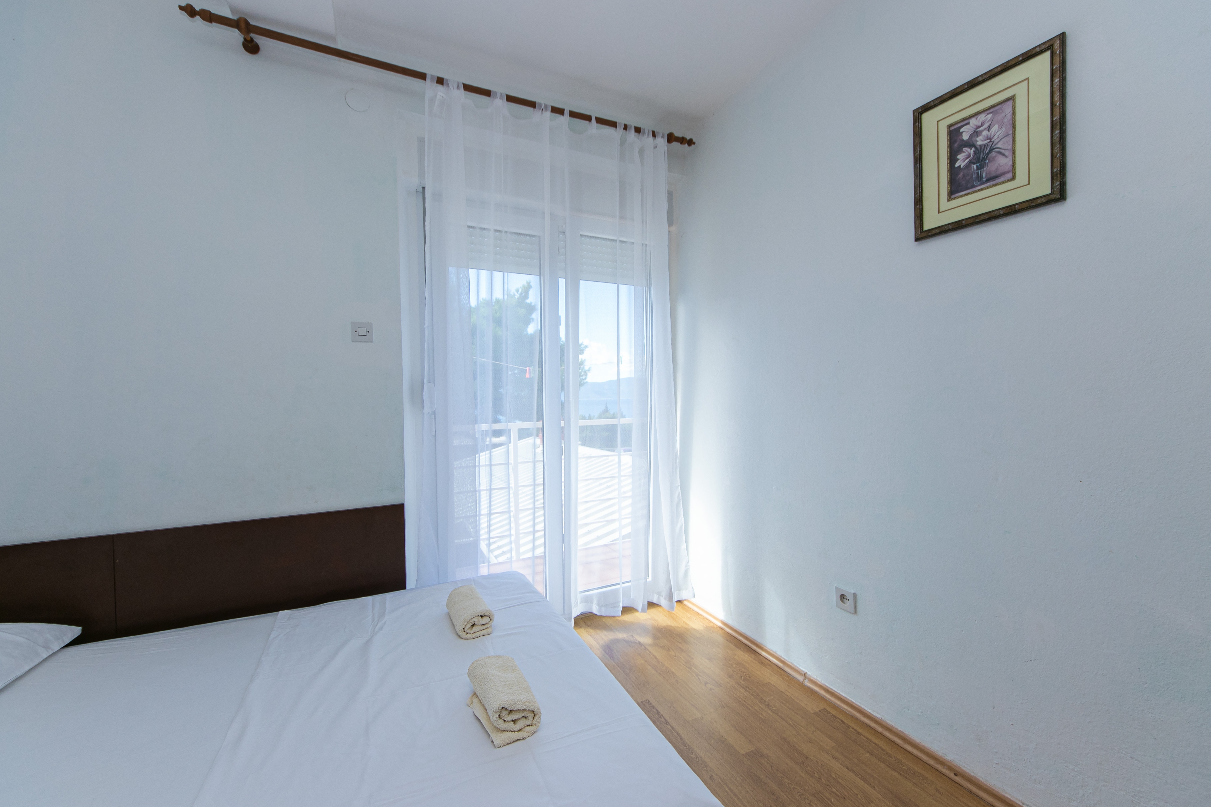 One bedroom apartment with balcony and sea view Gradac, Makarska  A-b
