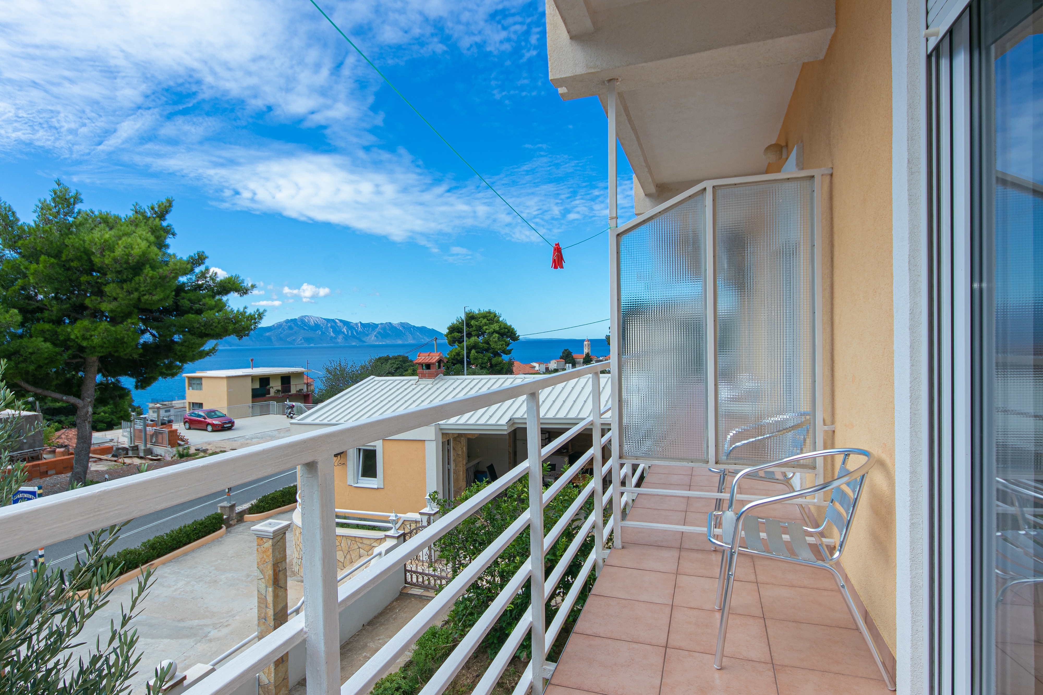One bedroom apartment with balcony and sea view Gradac, Makarska  A-c