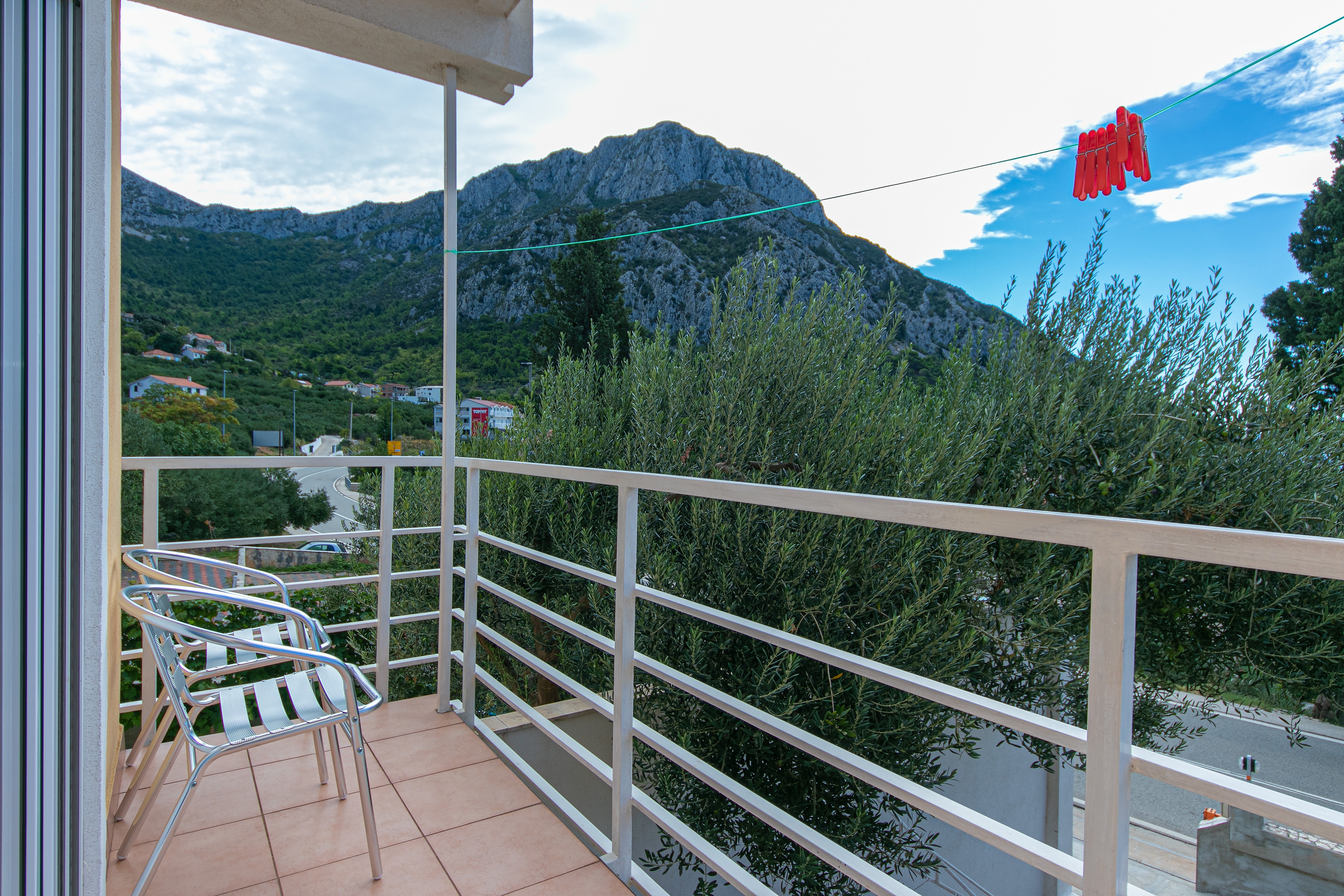 One bedroom apartment with balcony and sea view Gradac, Makarska  A-c