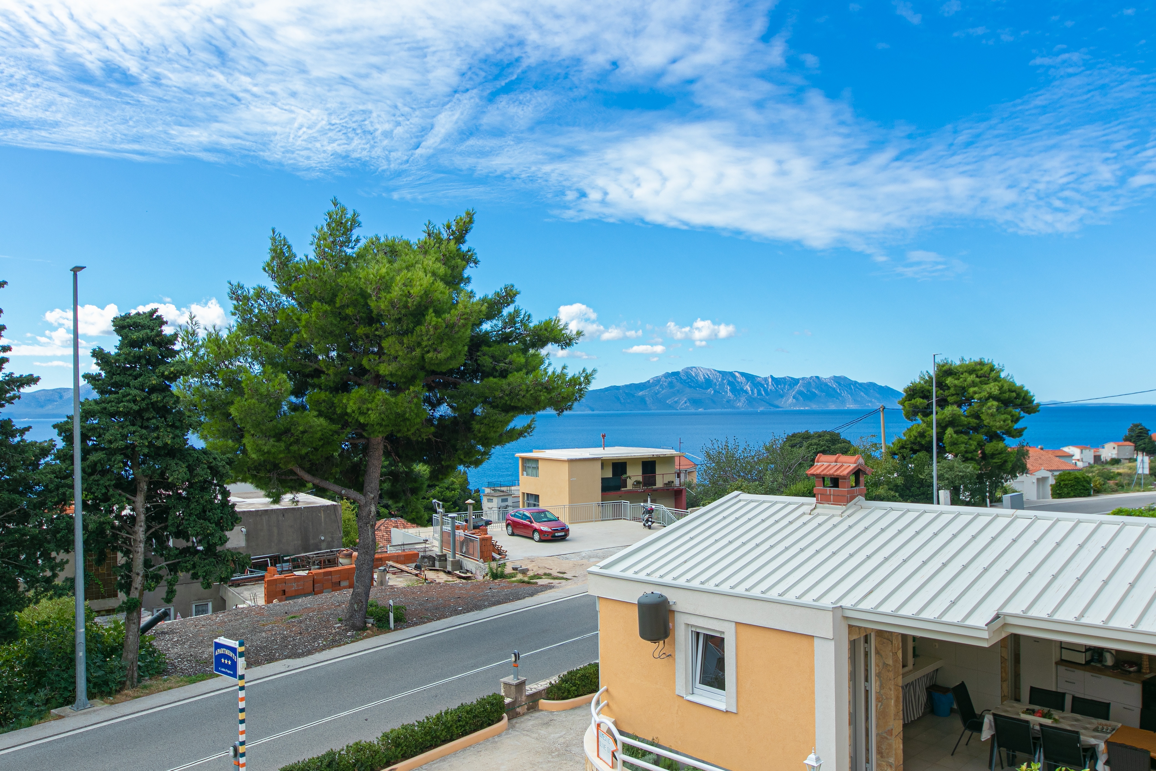 One bedroom apartment with balcony and sea view Gradac, Makarska  A-c