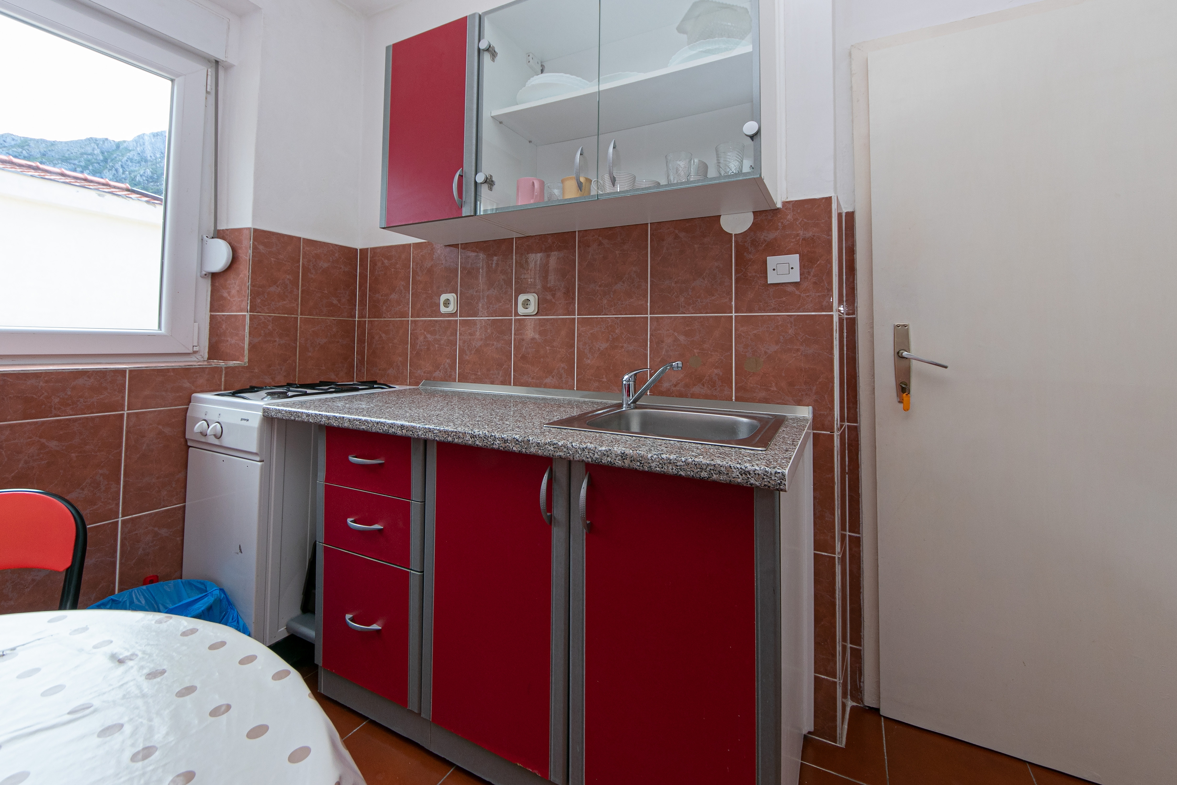 One bedroom apartment with balcony and sea view Gradac, Makarska  A-c