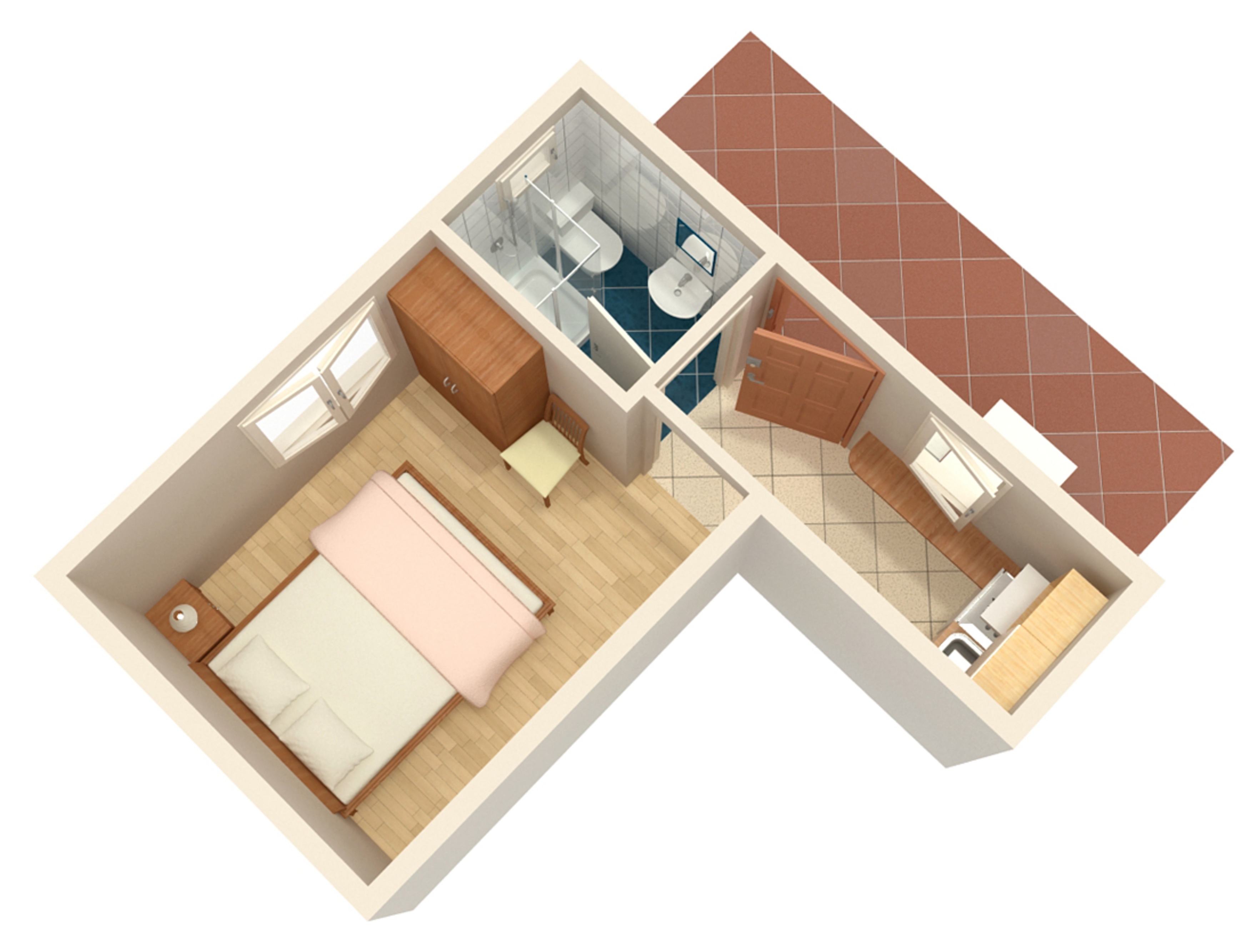 Studio flat with air-conditioning Gradac, Makarska  AS-c
