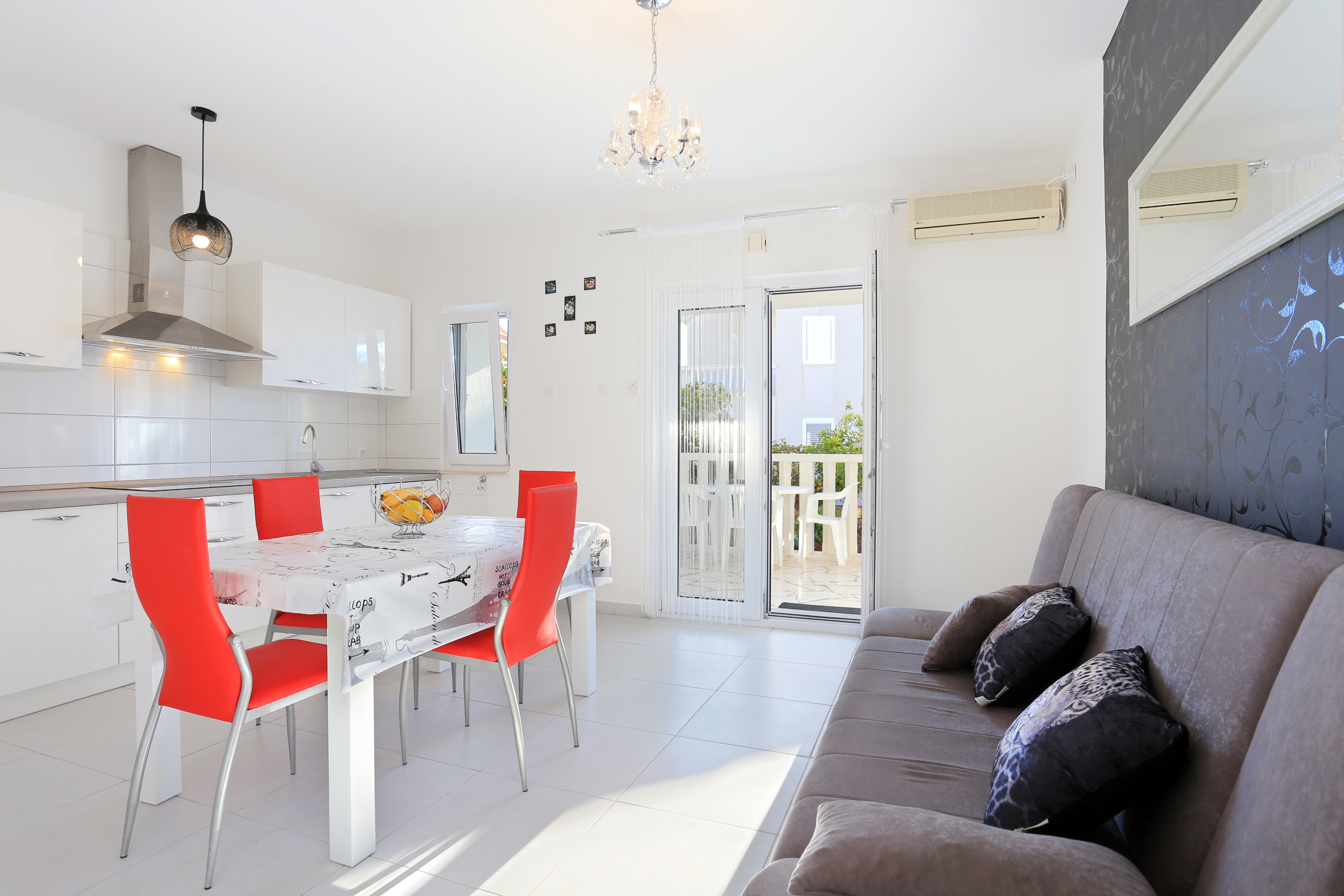 Two bedroom apartment with terrace and sea view Poljica, Trogir (A-5199-a)