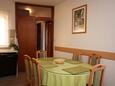 Slatine, Dining room in the apartment, air condition available and WiFi.