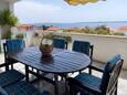 Mandre, Terras in the apartment, with a sea view, (pet friendly) en WiFi.