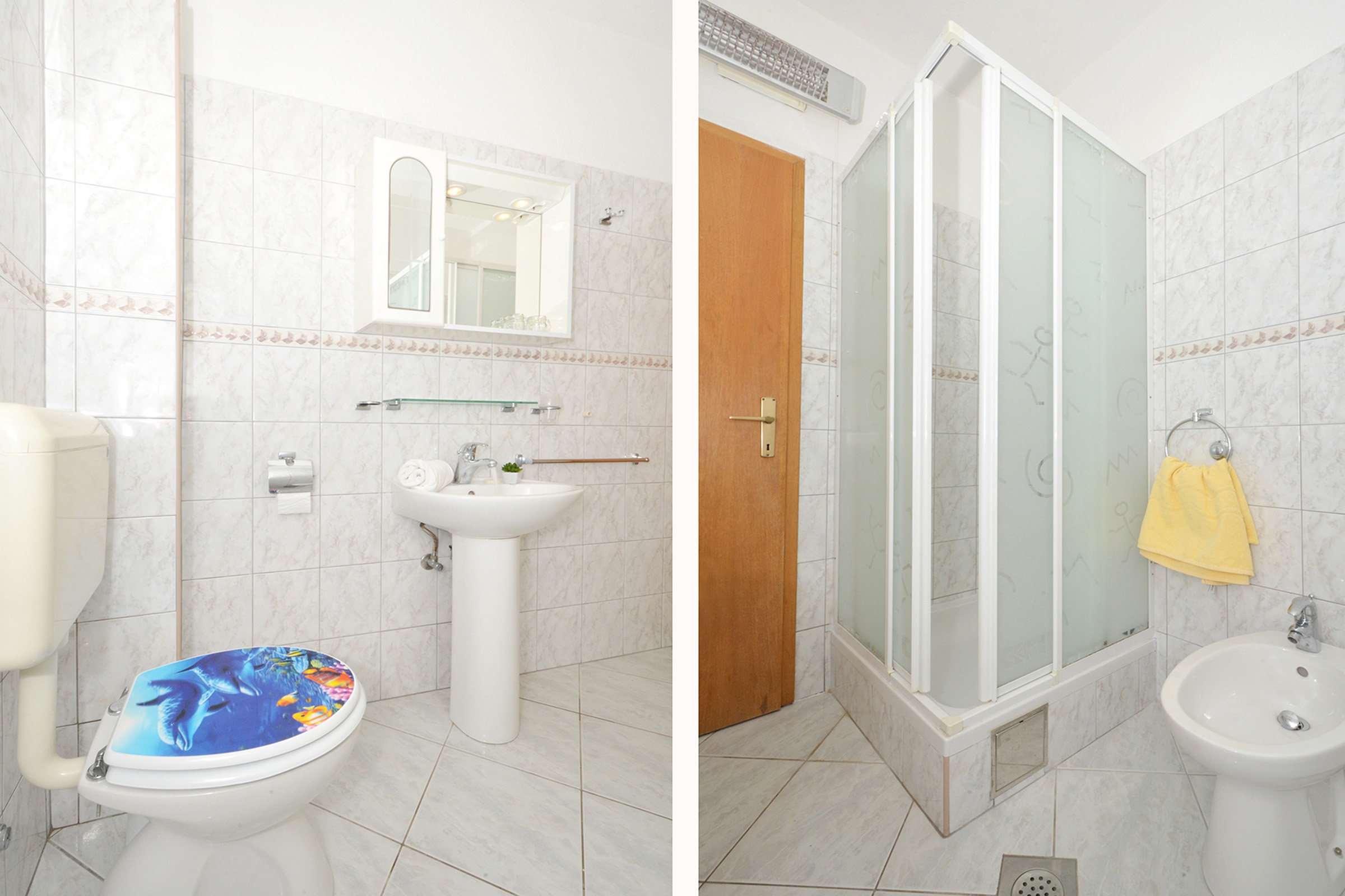 Three bedroom apartment with balcony and sea view Arbanija, Čiovo  A-e