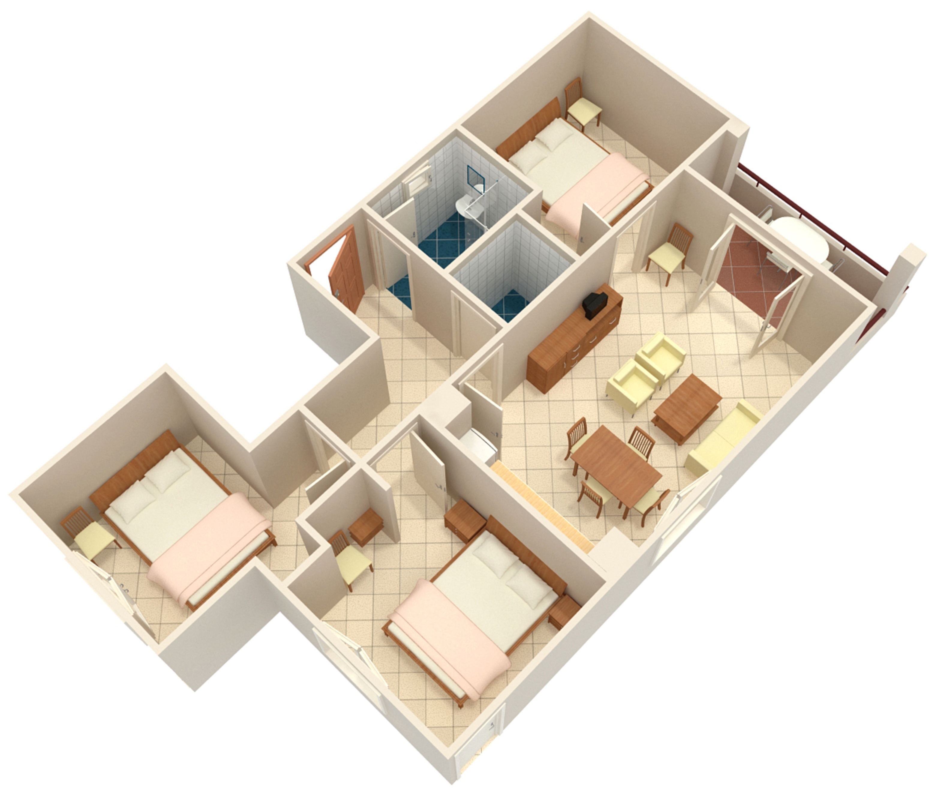 Three bedroom apartment near beach Cove Pokrivenik, Hvar  A-a