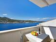 Pokrivenik, Terrace in the studio-apartment, with a sea view, (pet friendly) and WiFi.